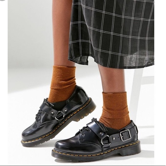 Dr. Martens Shoes - Fulmar Smooth Leather Buckle Shoes